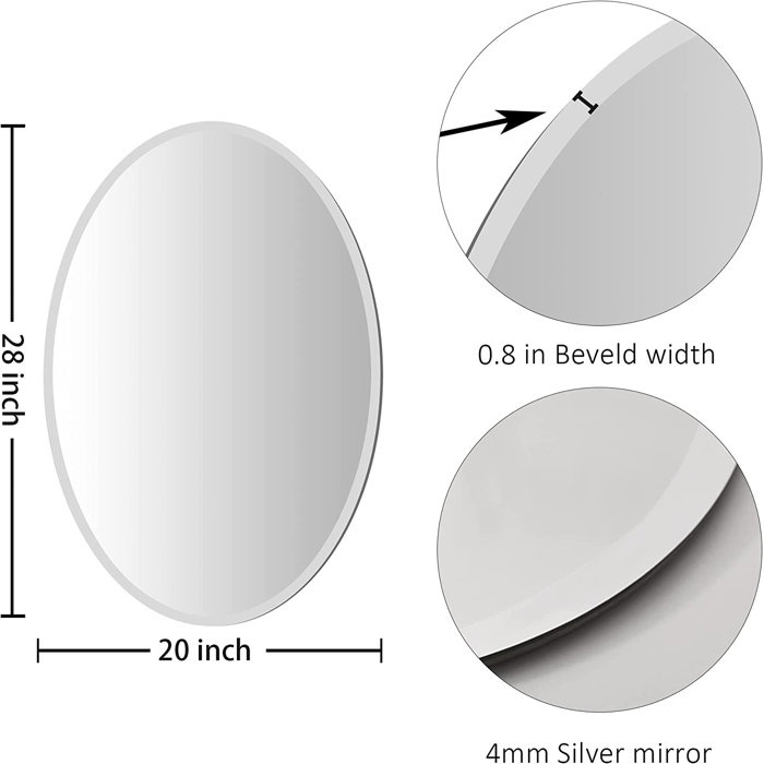 Latitude Run® Beveled Frameless Vanity Mirror Wayfair